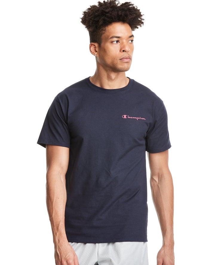 Champion Classic Jersey T-Shirt Heren - Donkerblauw - Belgie 8573XODNG